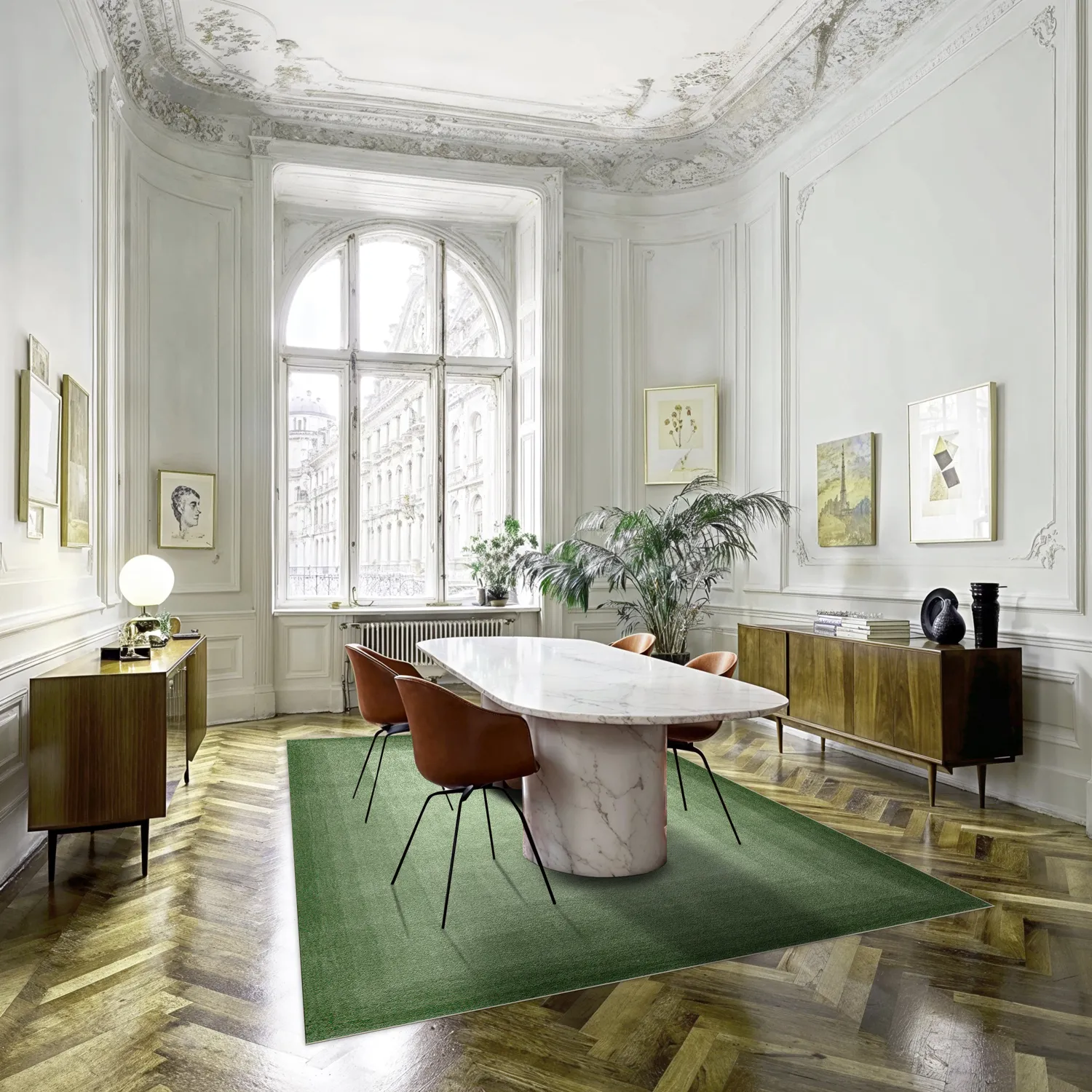 Tapis Wilton - Zina (vert)