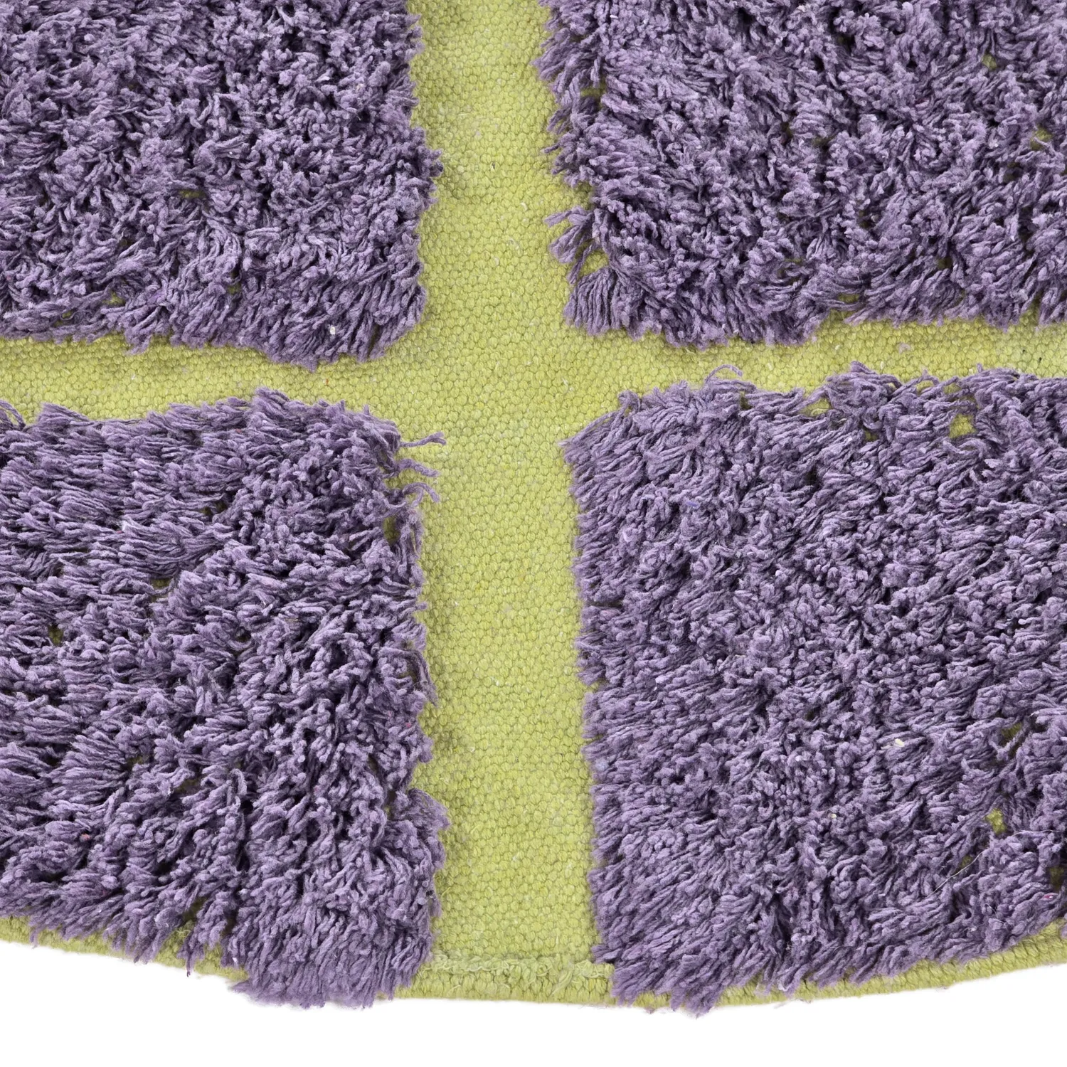 Tapis rond - Zola Natural Cotton Shaggy (violet)