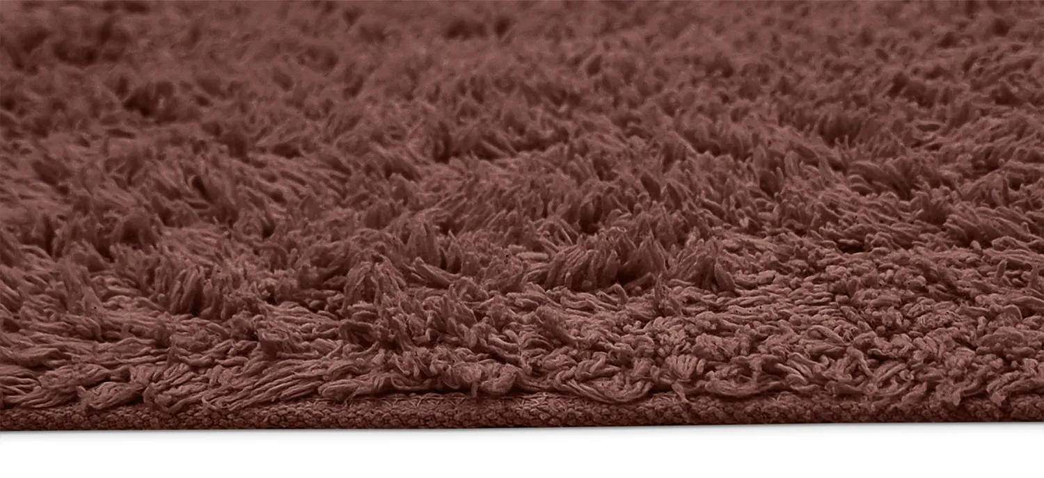 Tapis à poils longs - Alba Natural Cotton Shaggy (marron)