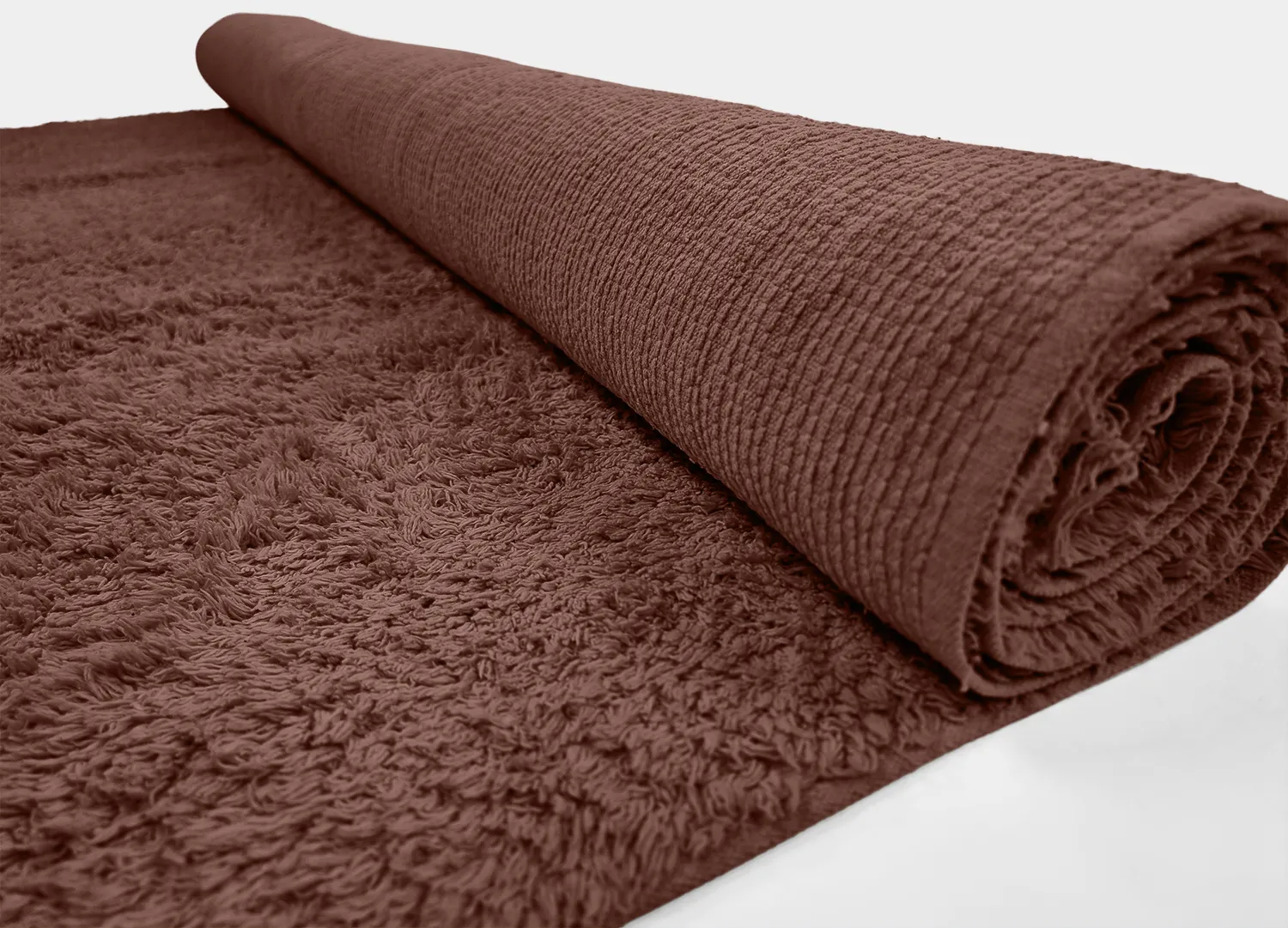 Tapis à poils longs - Alba Natural Cotton Shaggy (marron)