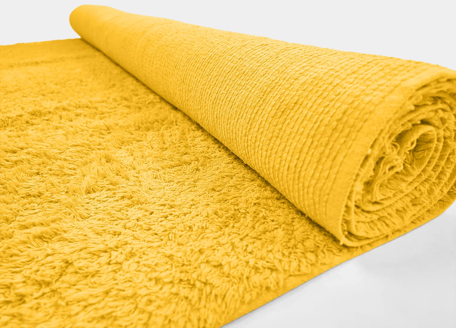 Tapis à poils longs - Alba Natural Cotton Shaggy (jaune)