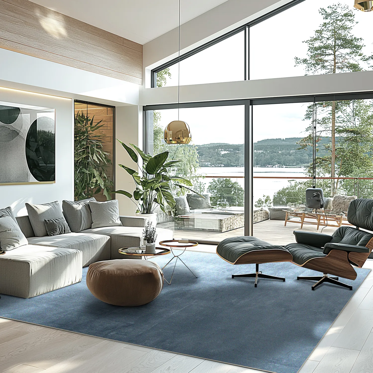 Tapis Wilton - Artena (gris bleuté)