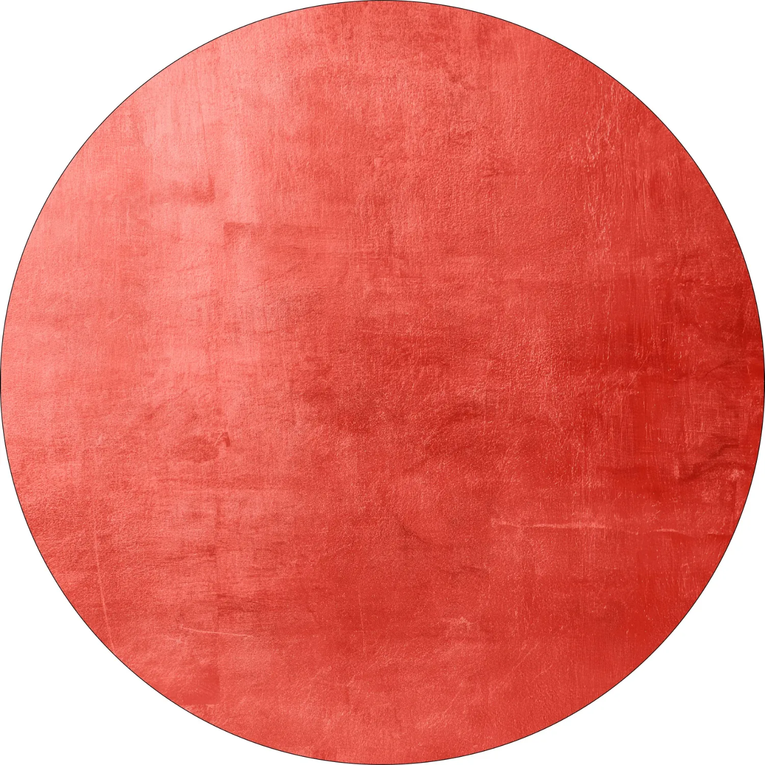 Tapis rond - Artena (rouge)