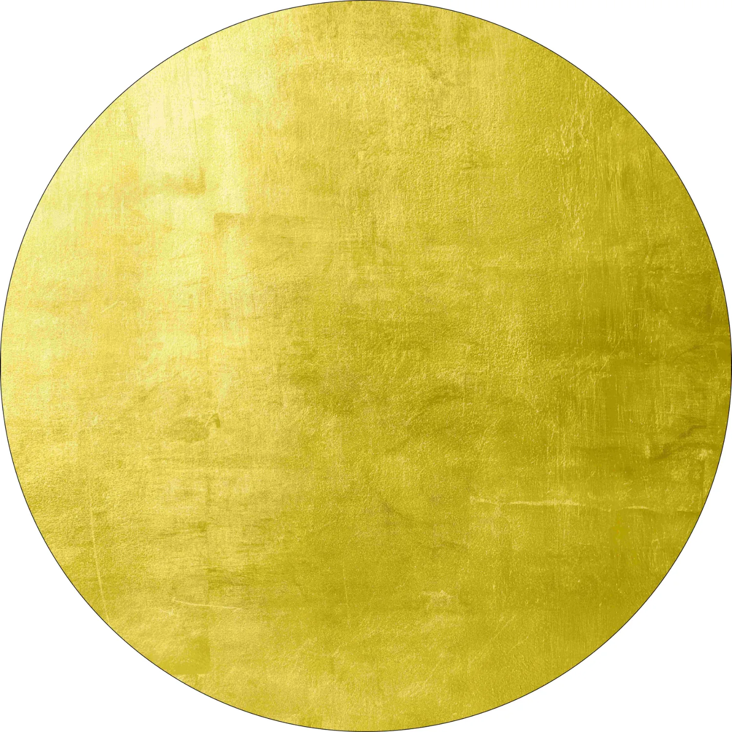 Tapis rond - Artena (jaune)
