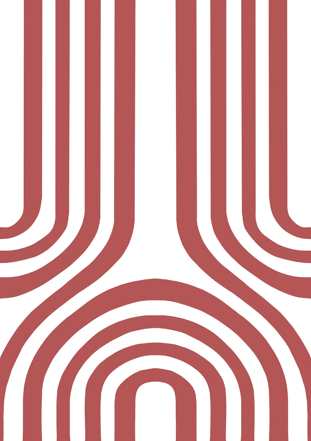 Tapis Wilton - Obidos (rouge/blanc)
