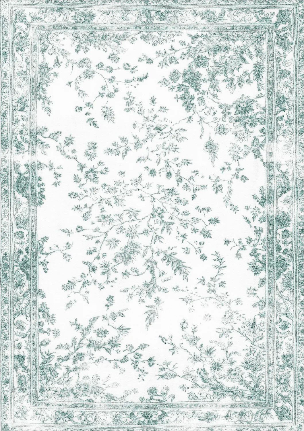 Tapis Wilton - Tulum (bleu clair/blanc)