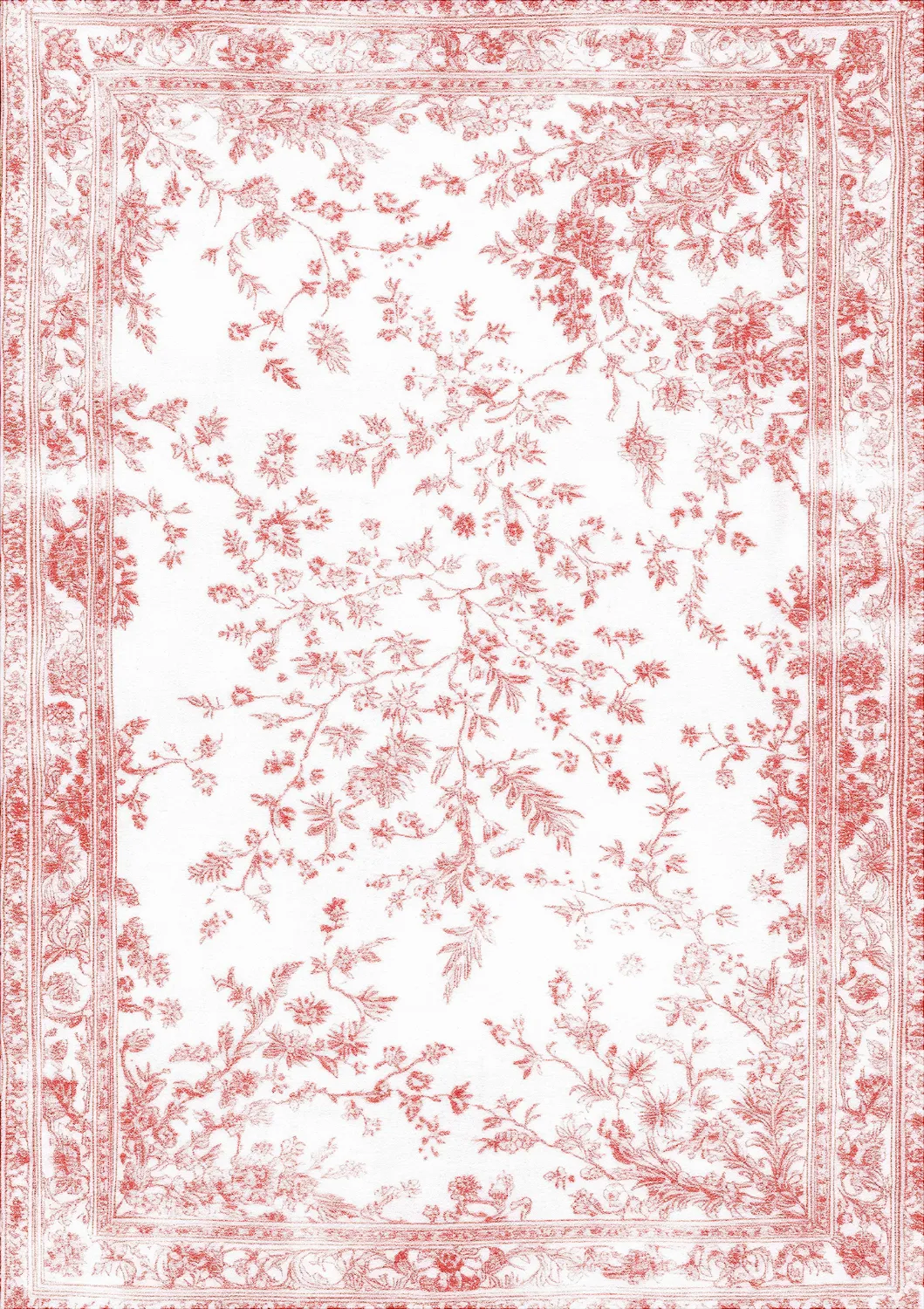 Tapis Wilton - Tulum (rose/blanc)