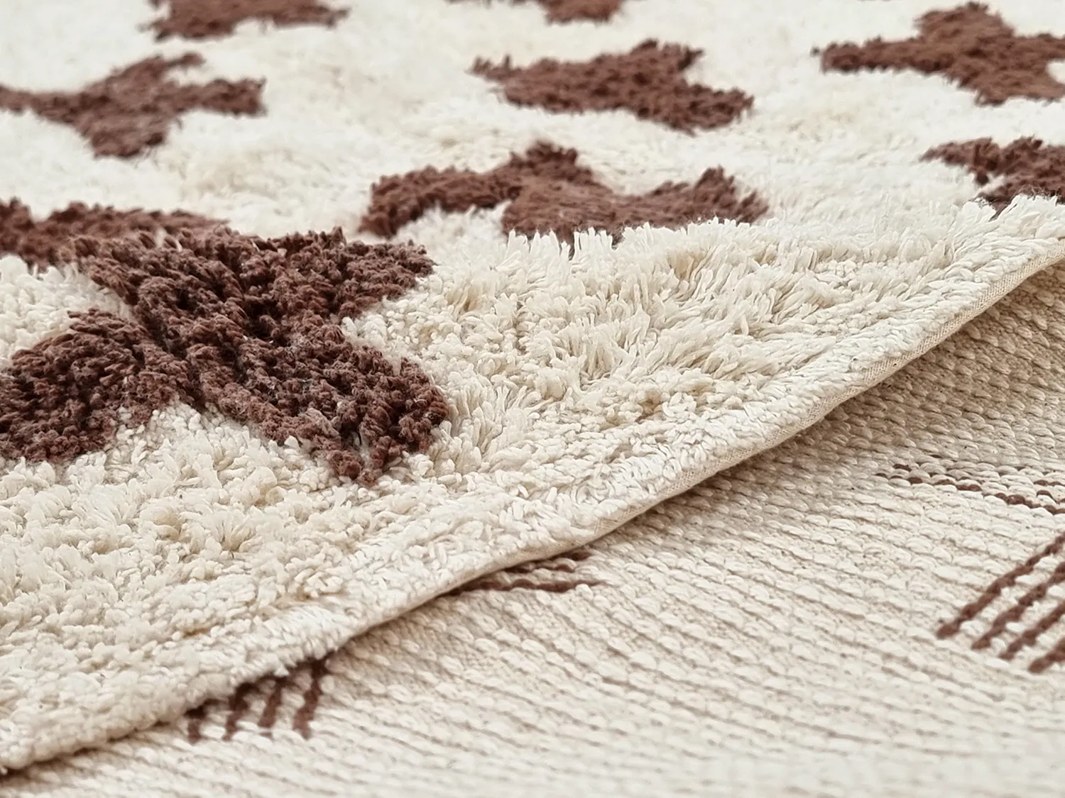Tapis à poils longs - Chesley Natural Cotton Shaggy (beige)