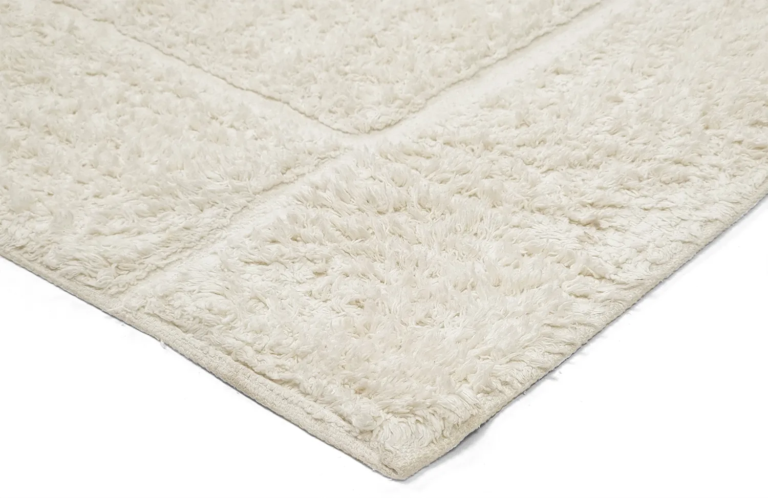Tapis shaggy - Cremona Natural Cotton Shaggy (blanc cassé)