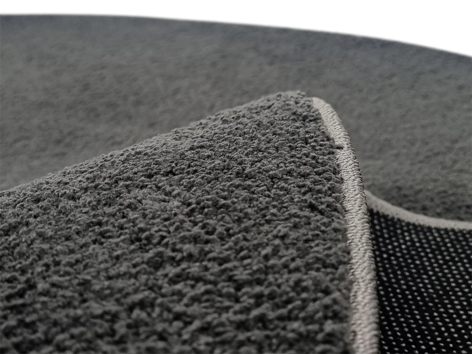 Tapis rond - Vevila (gris foncé)