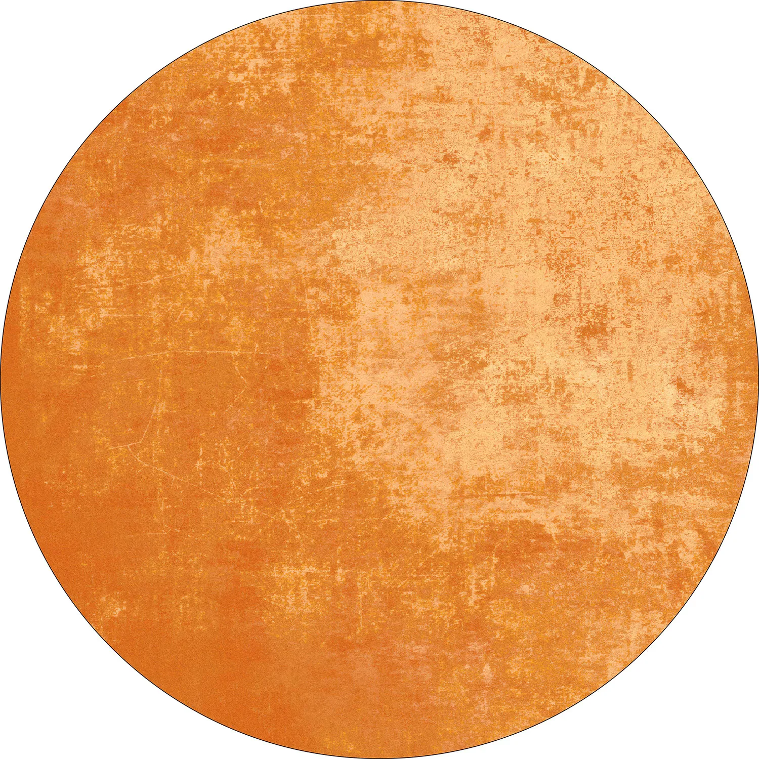 Tapis rond - Lynton (orange)