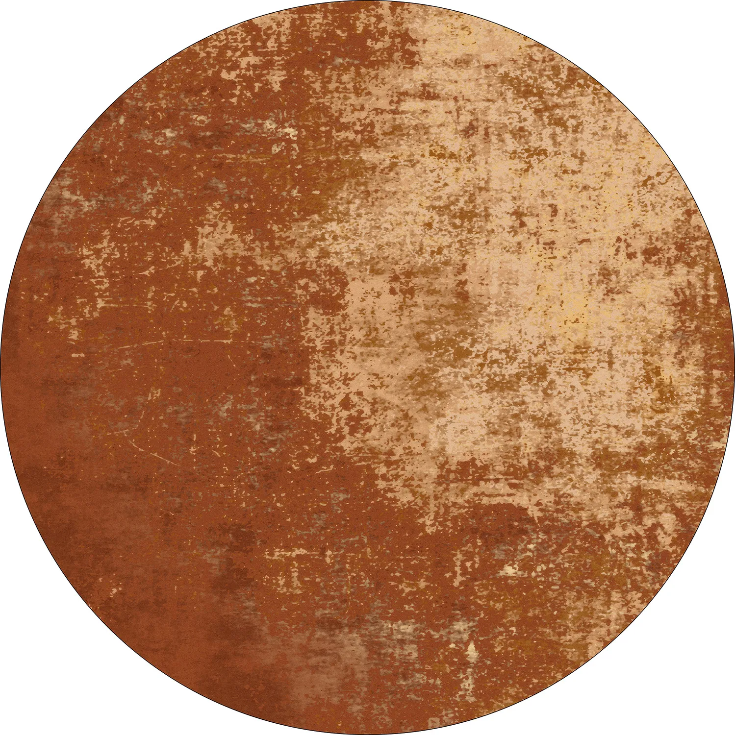 Tapis rond - Lynton (terre cuite)