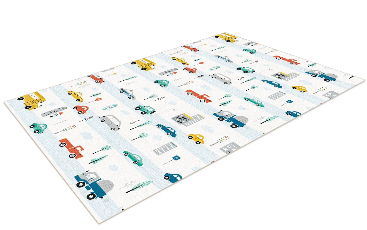 Tapis pour enfants - Road Cars (multicolore)