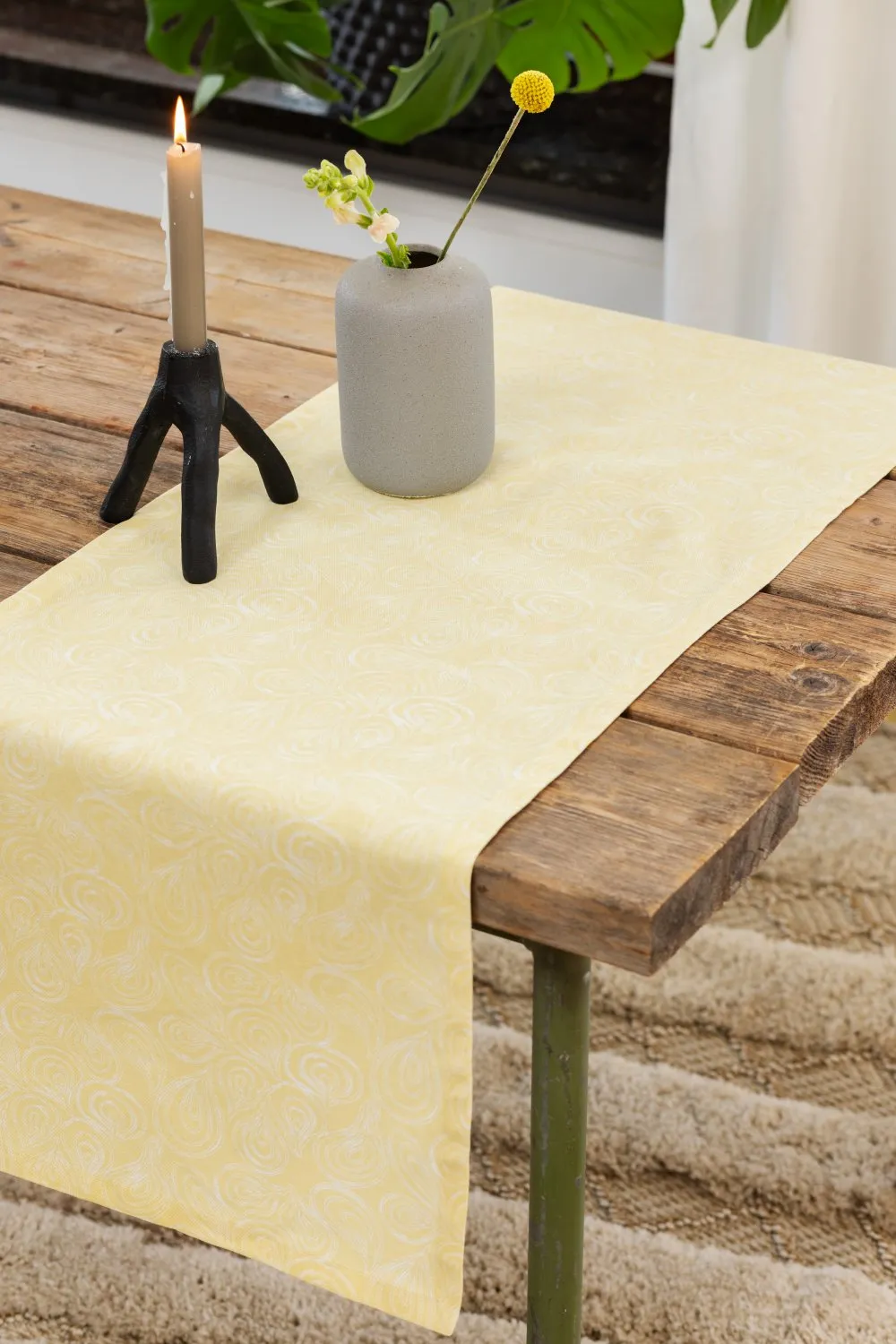 Chemins de table - Chemins Merja (jaune)