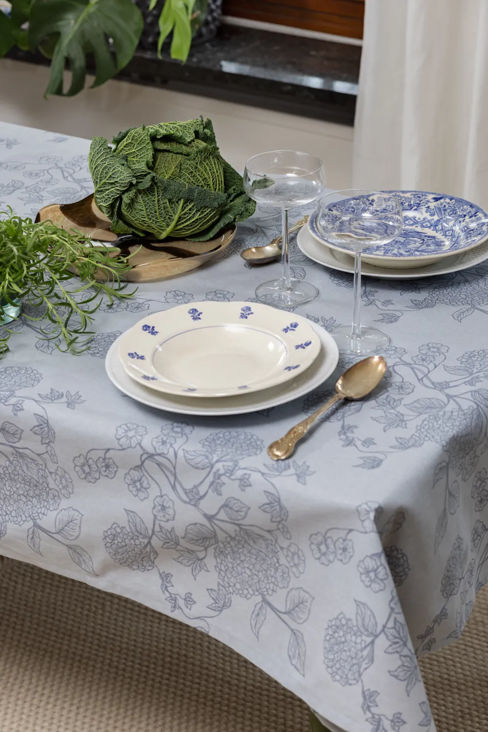 Nappe en coton Minna (bleu)