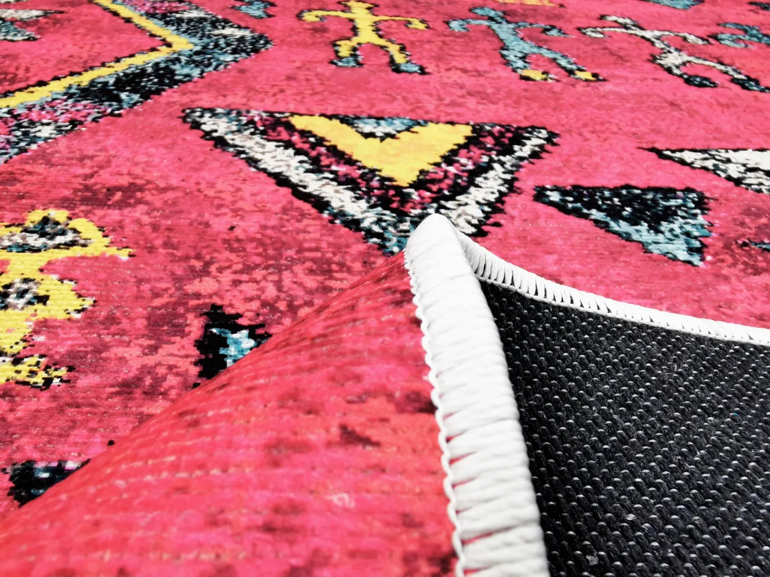 Tapis Wilton - Misare (rose/multicolore)