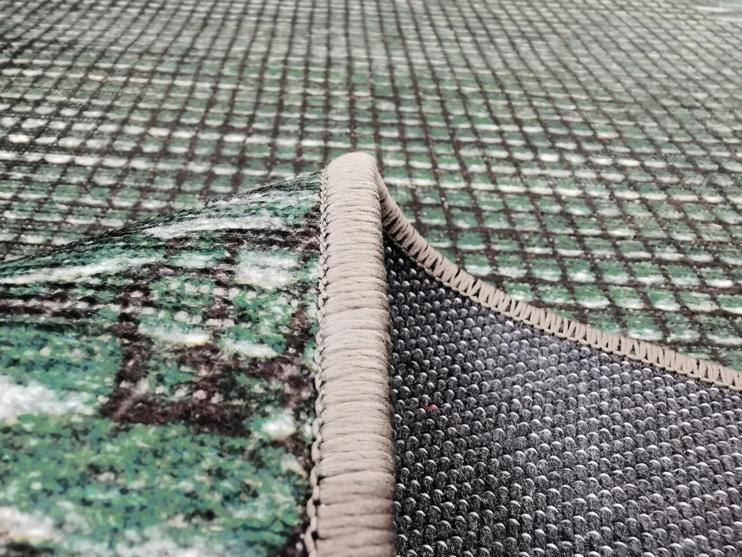 Tapis Wilton - Favone (bleu/vert)
