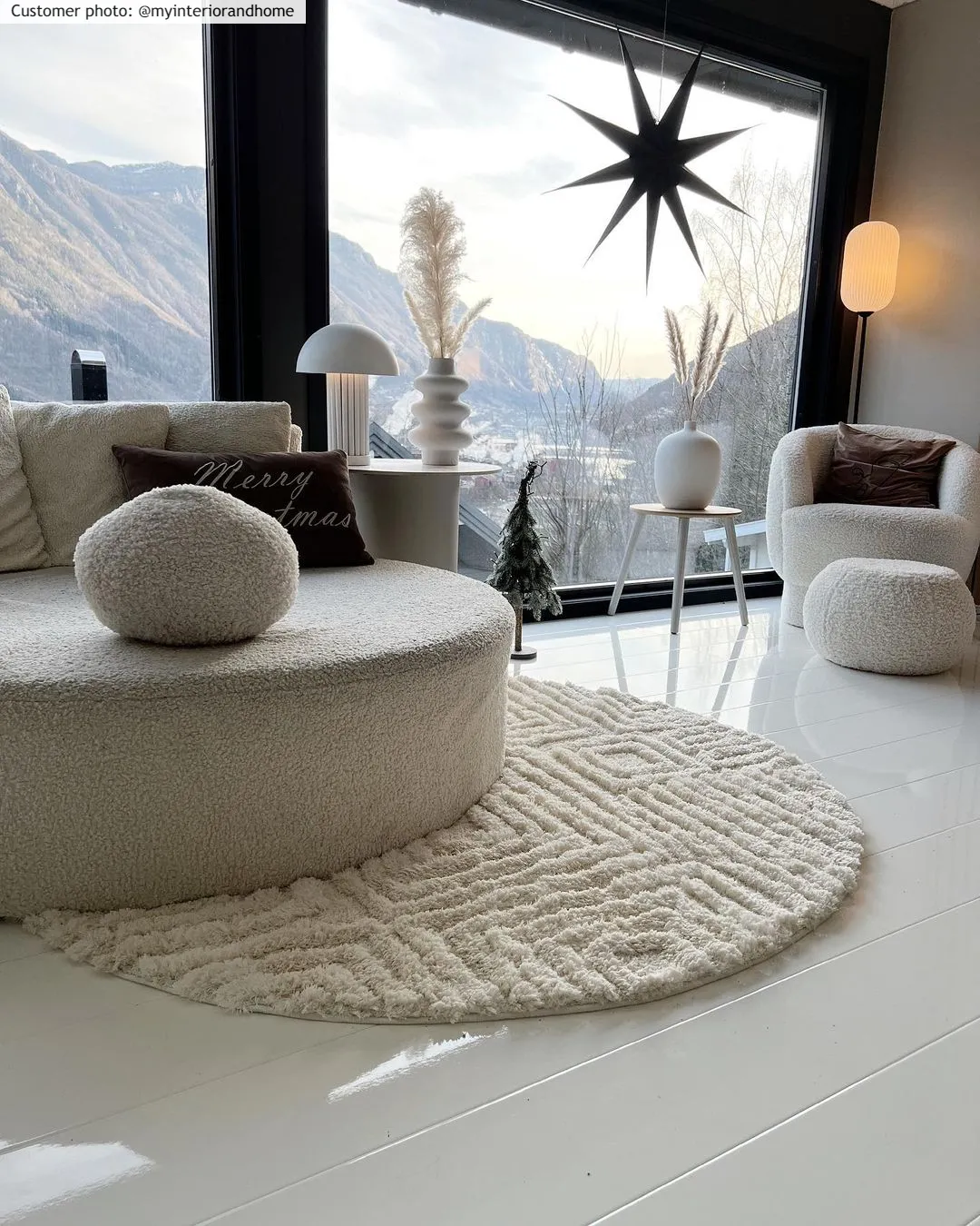 Tapis ronds - Monti (blanc cassé)
