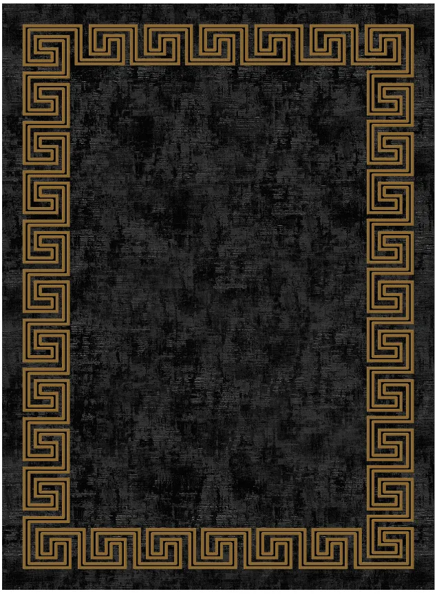 Tapis Wilton - Myra (noir/doré)