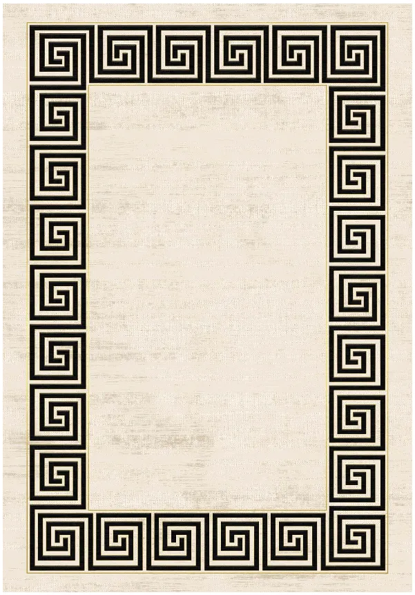 Tapis Wilton - Mytos (beige/noir)