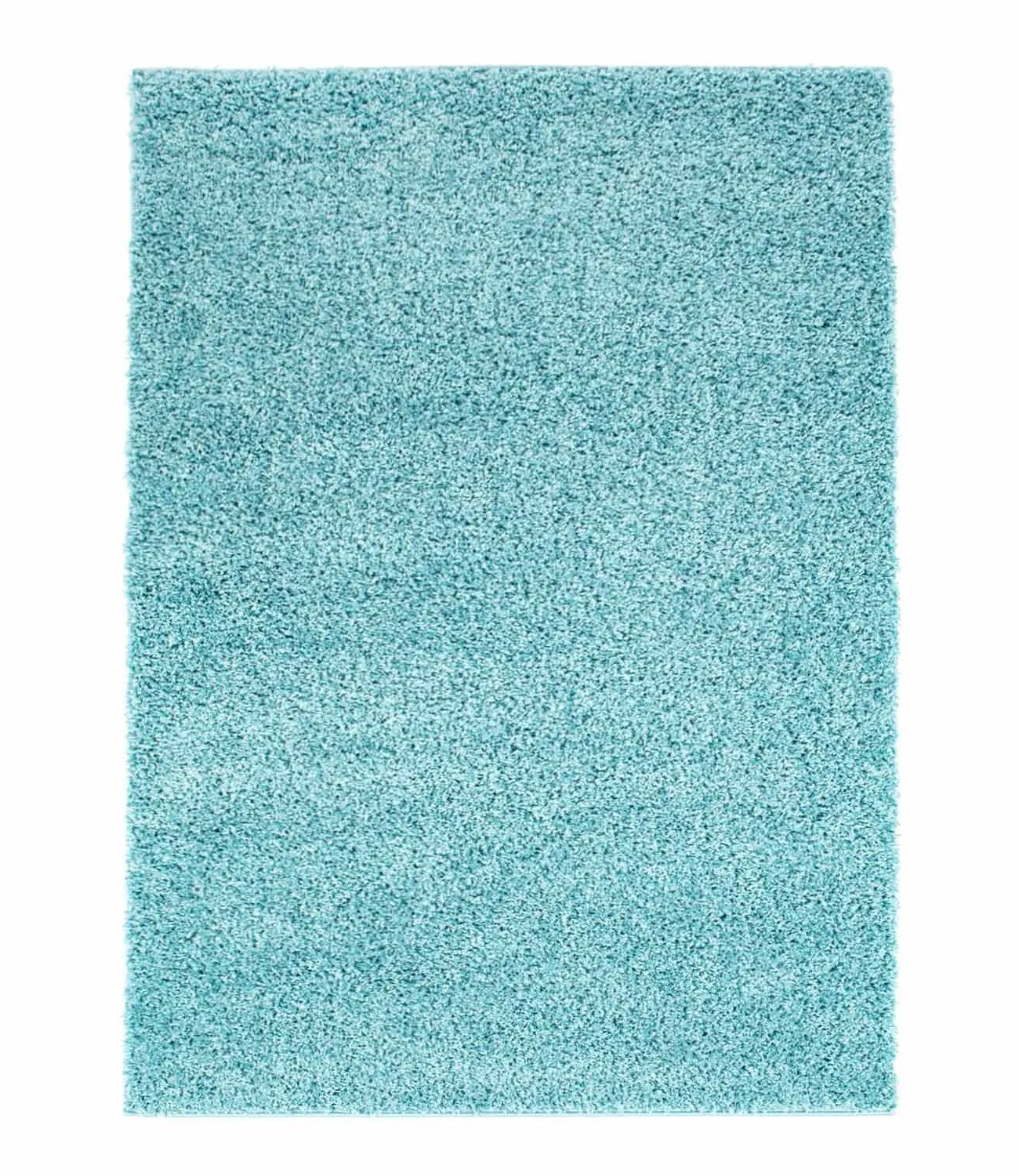 Trim tapis shaggy turquoise rond 60x120 cm 80x 150 cm 140x200 cm 160x230 cm 200x300 cm