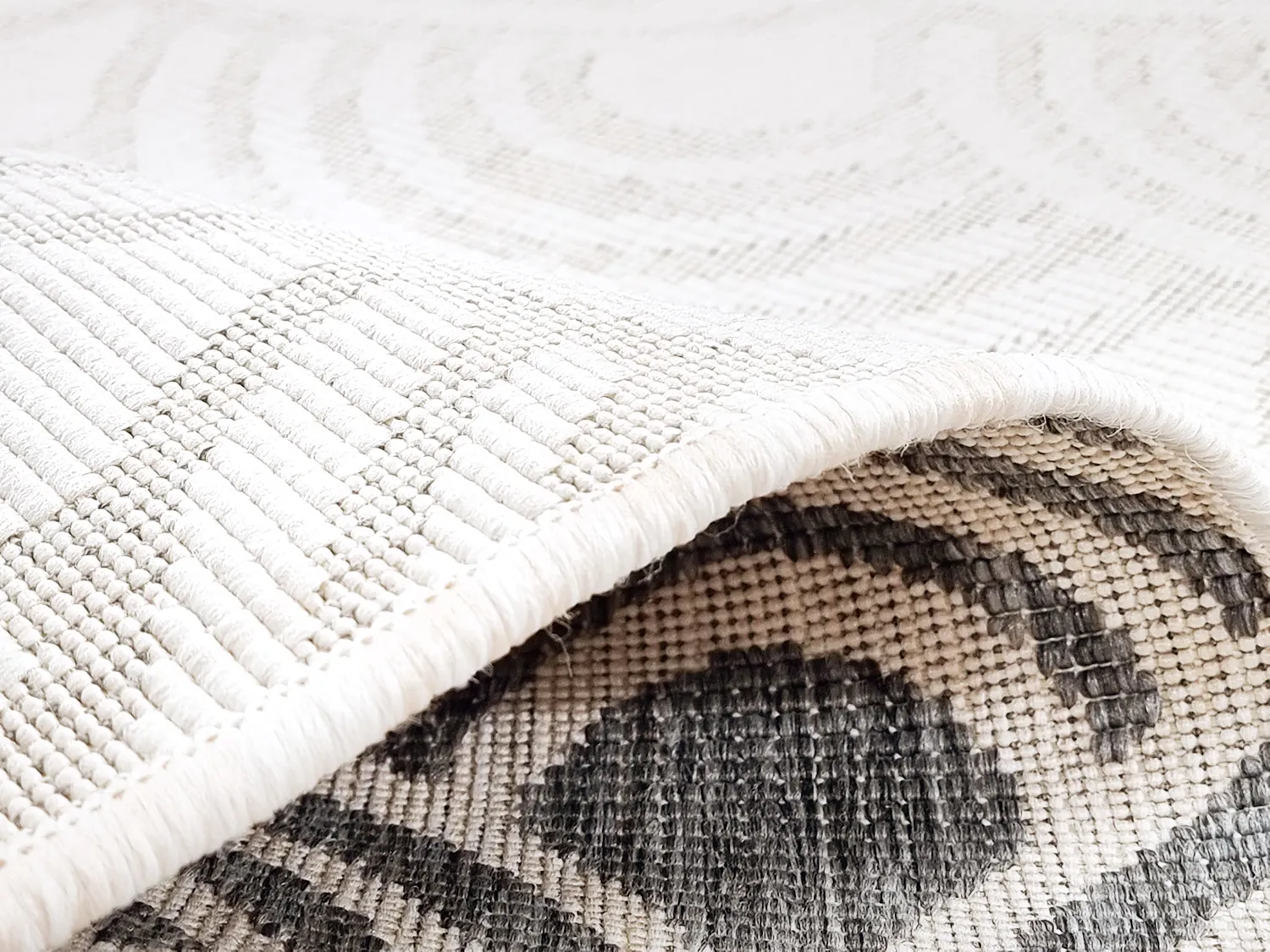 Tapis d’intérieur et d’extérieur - Odin (blanc cassé)