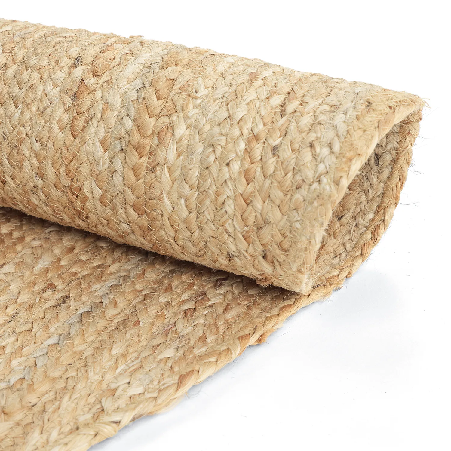 Tapis rond irrégulier en jute - San Francisco (jute)