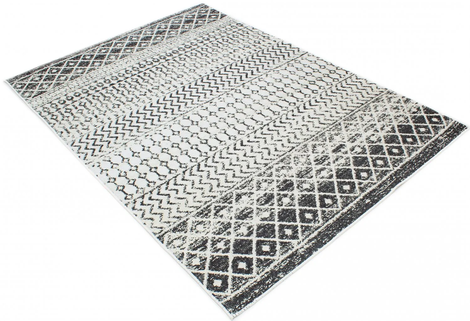 Tapis Wilton - Ovada (noir/blanc)