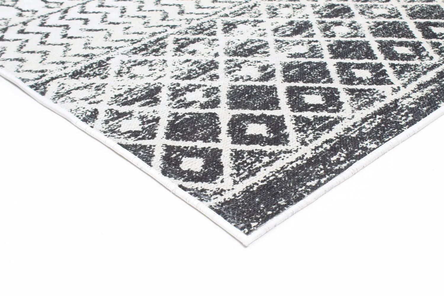 Tapis Wilton - Ovada (noir/blanc)