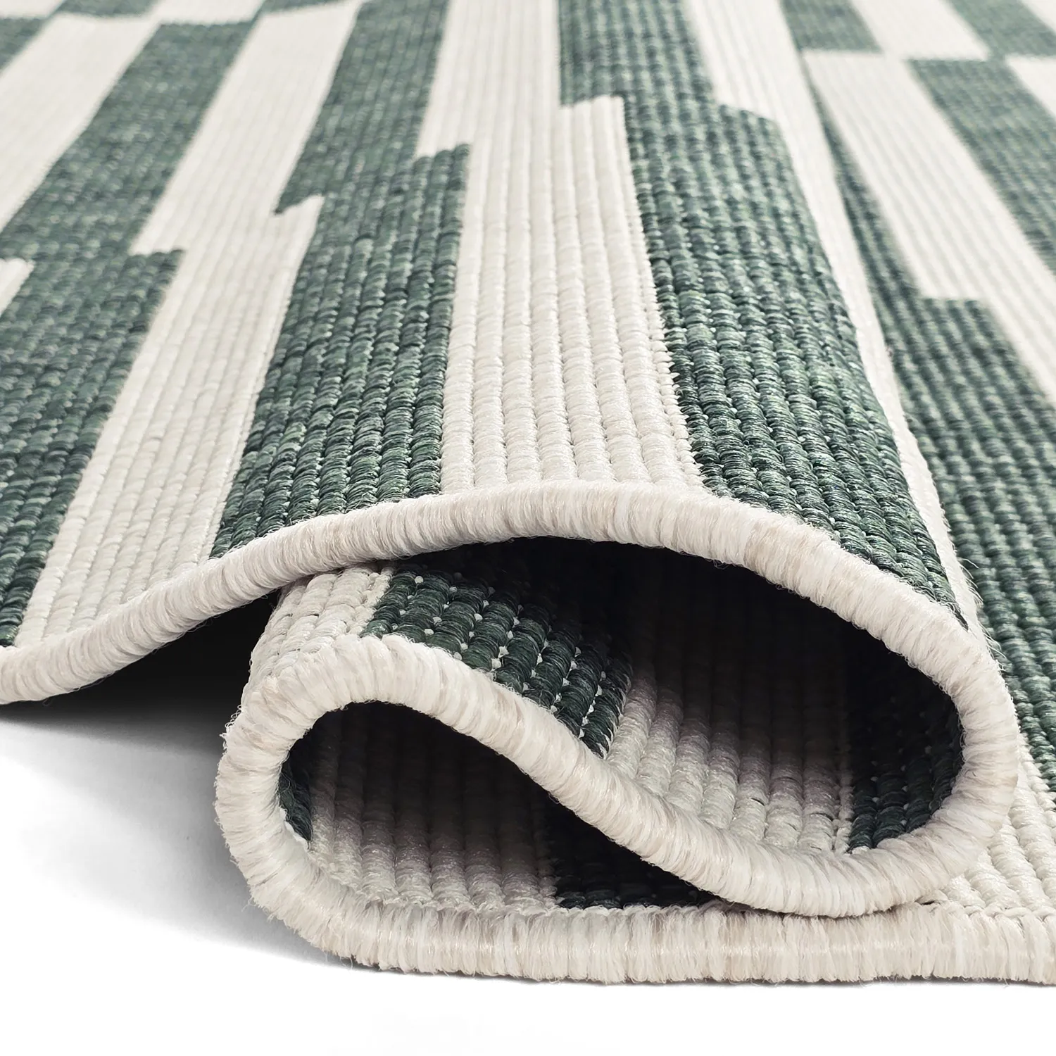 Tapis rond - Intérieur/Extérieur Otto (vert)