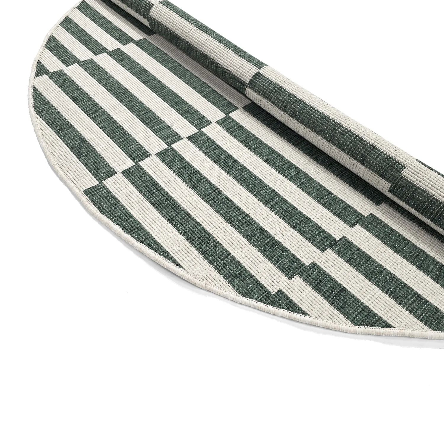 Tapis rond - Intérieur/Extérieur Otto (vert)