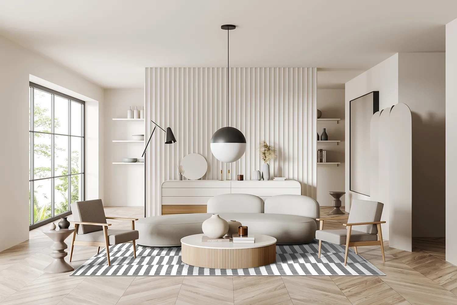 Tapis d’intérieur et d’extérieur - Otto (gris)