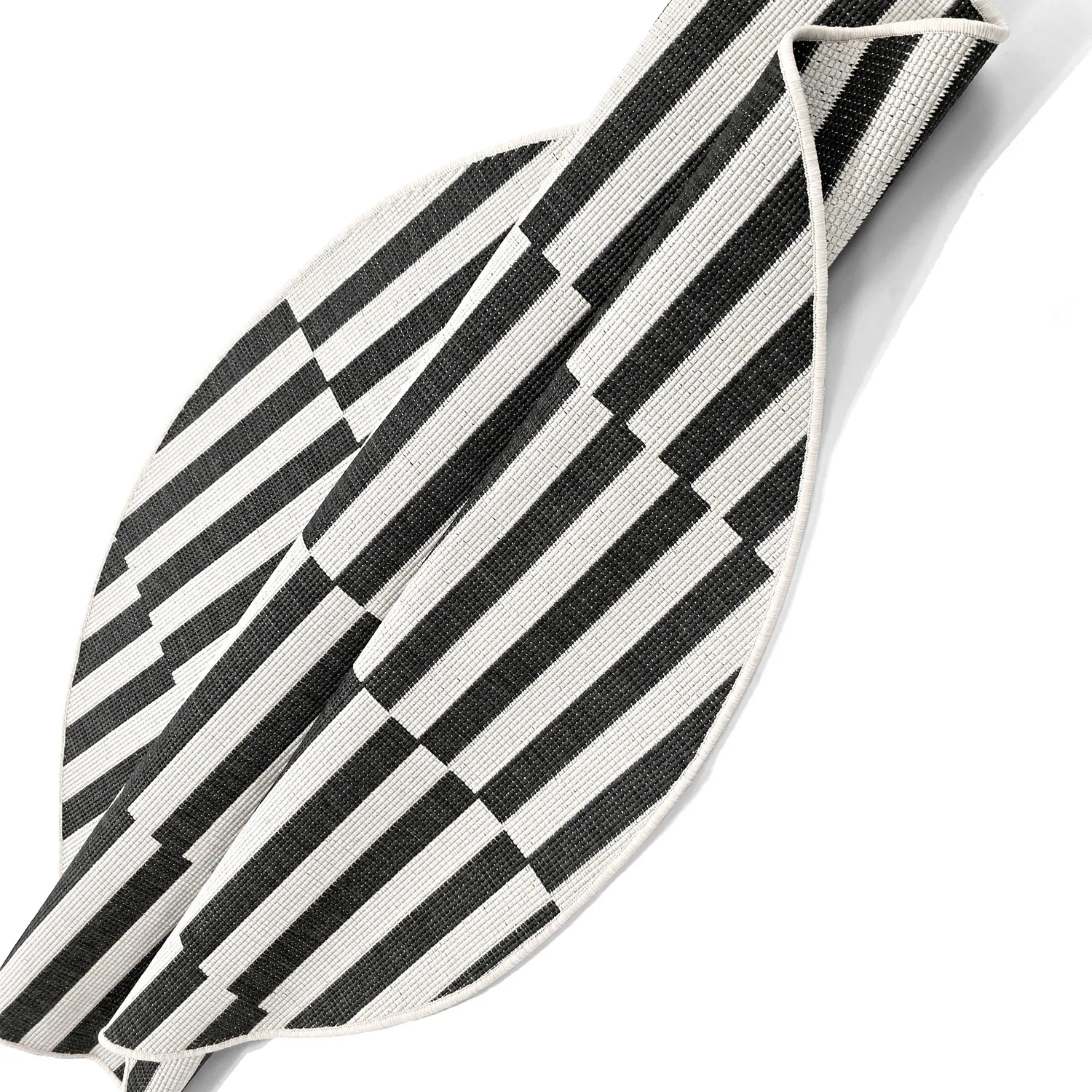 Tapis rond - Intérieur/Extérieur Otto (noir)