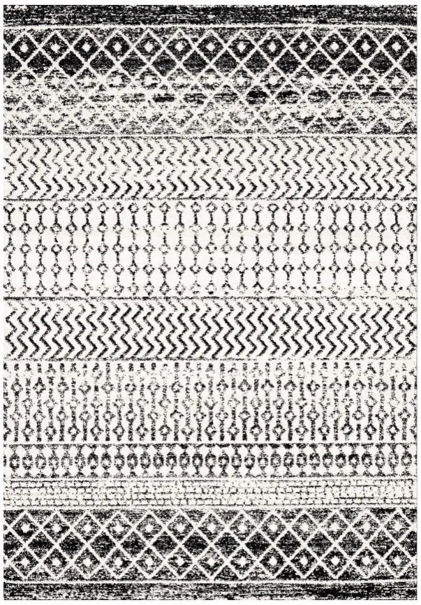 Tapis Wilton - Ovada (noir/blanc)
