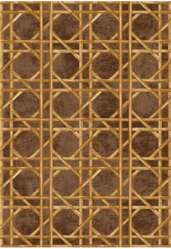 Tapis Wilton - Pachino (marron/doré)