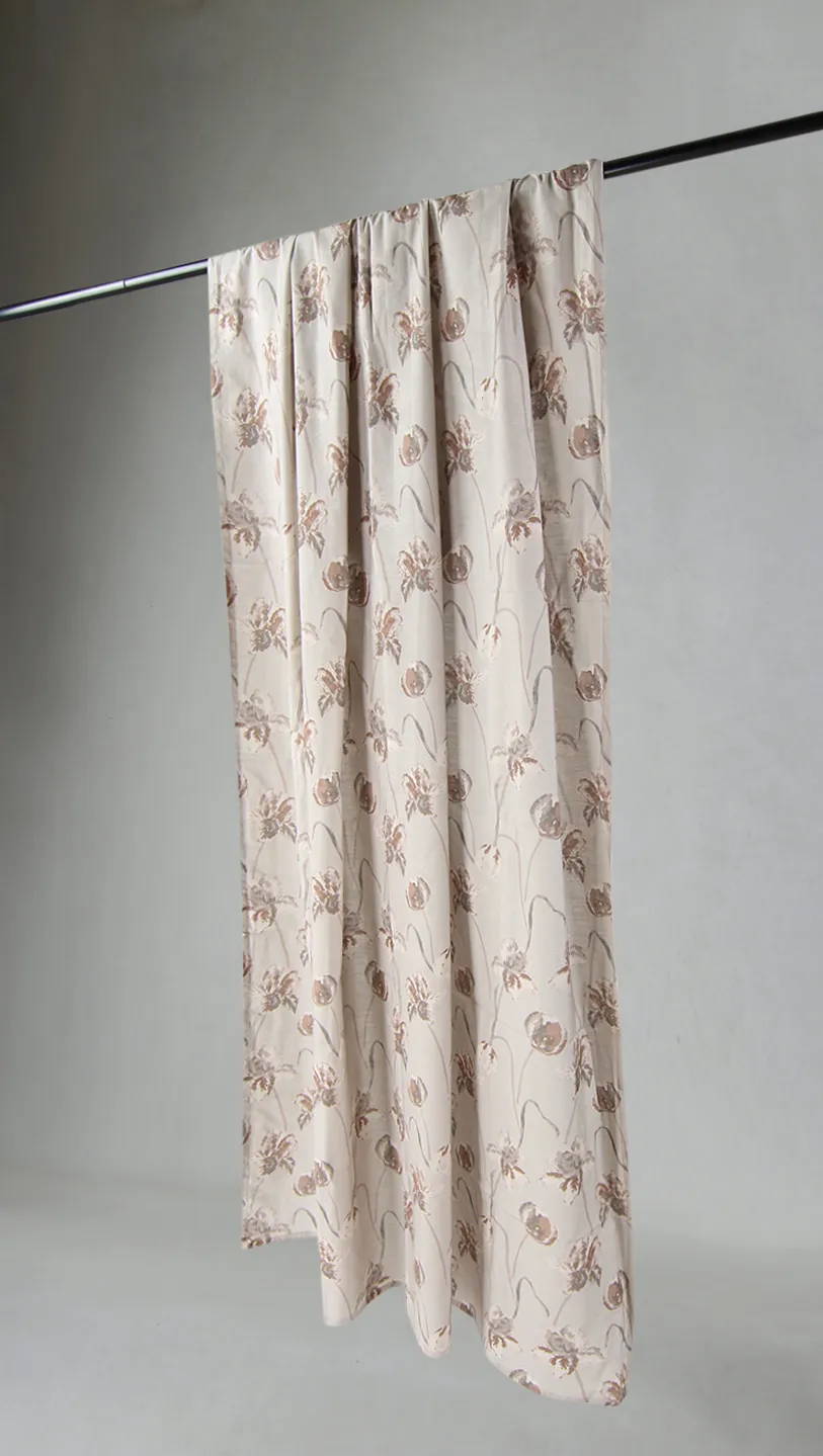 Rideaux - Rideau en coton Alegria (beige)