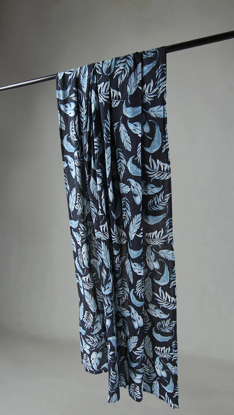 Rideaux - Rideau en coton Lowe (bleu)