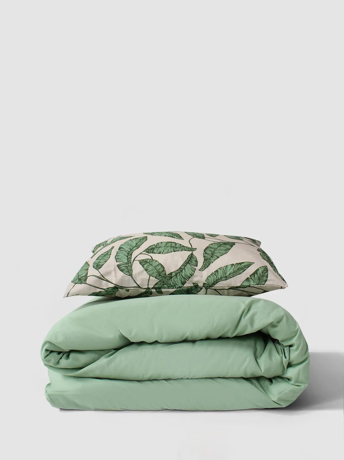 Ensemble de housse de couette - Leaves (vert)