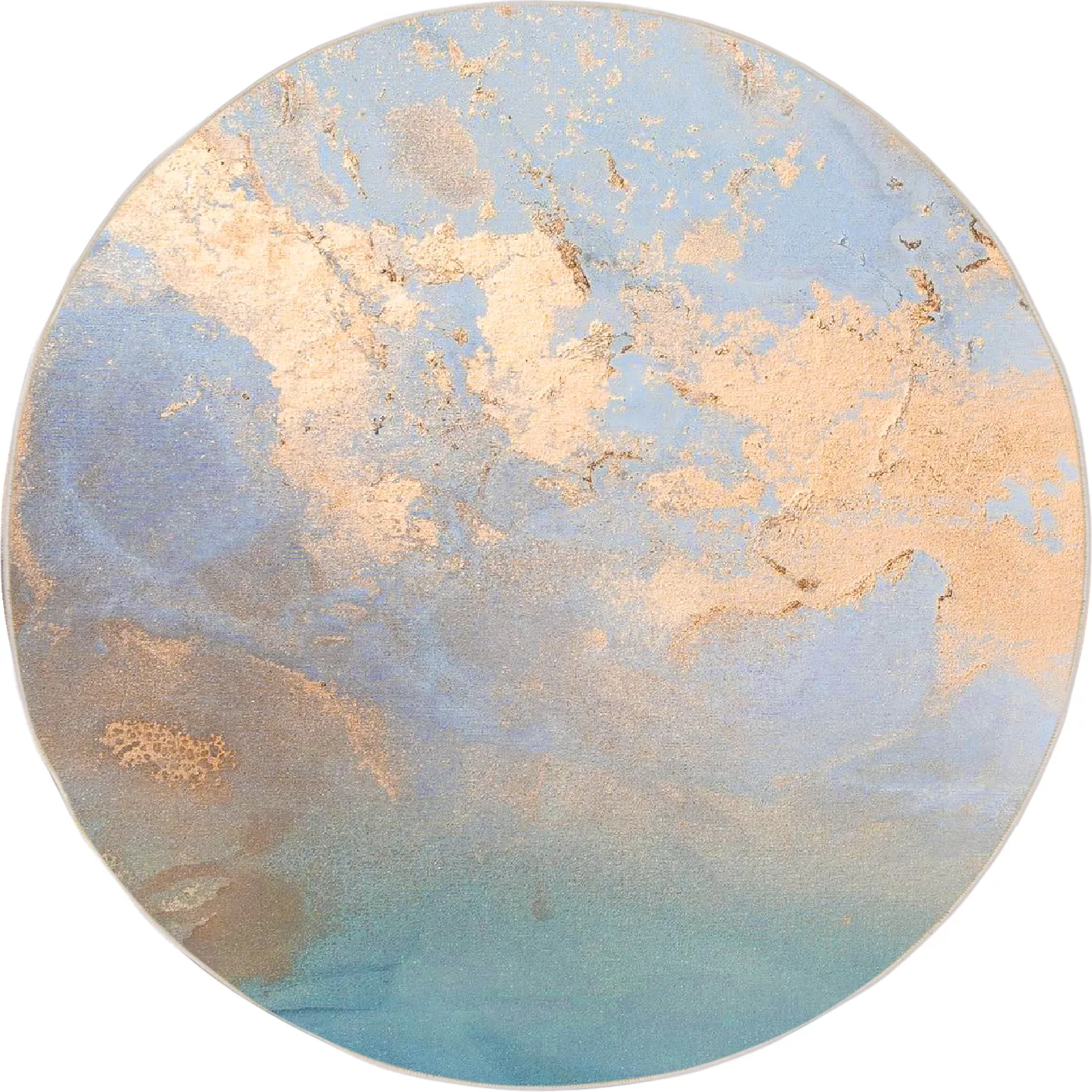 Tapis rond - Pescia (bleu/multi)