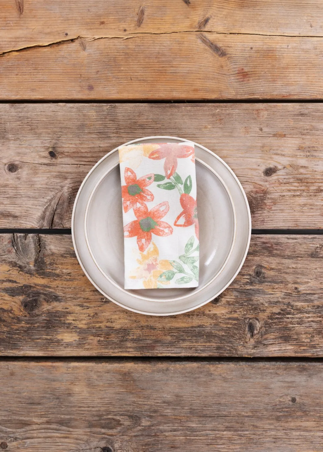 Serviettes de table en tissu - lot de 4 Petite (rose)
