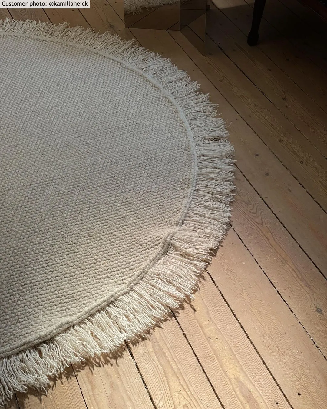 Tapis rond - Pike (crème)
