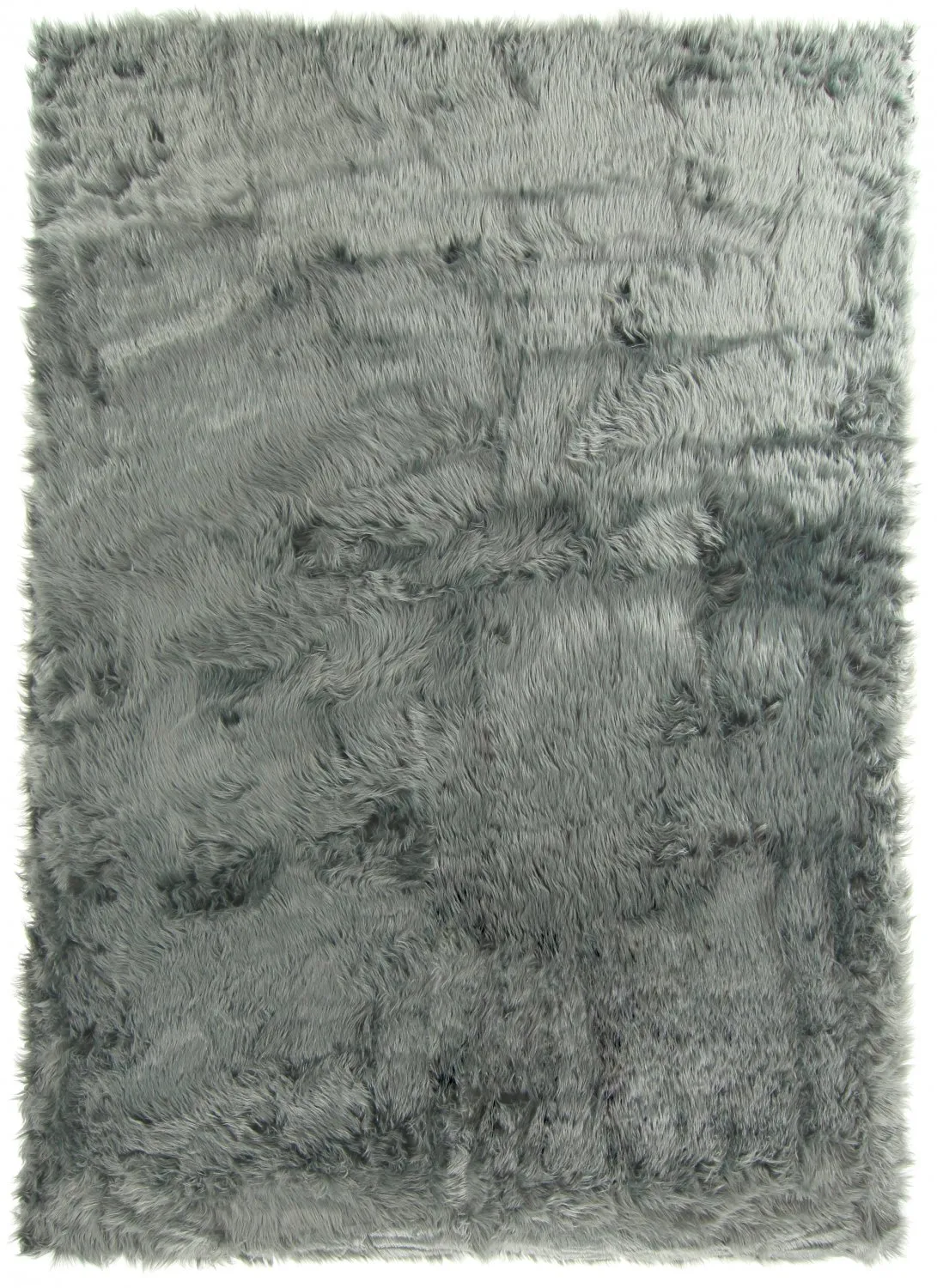 Tapis à poils longs - Pomaire (gris/vert)