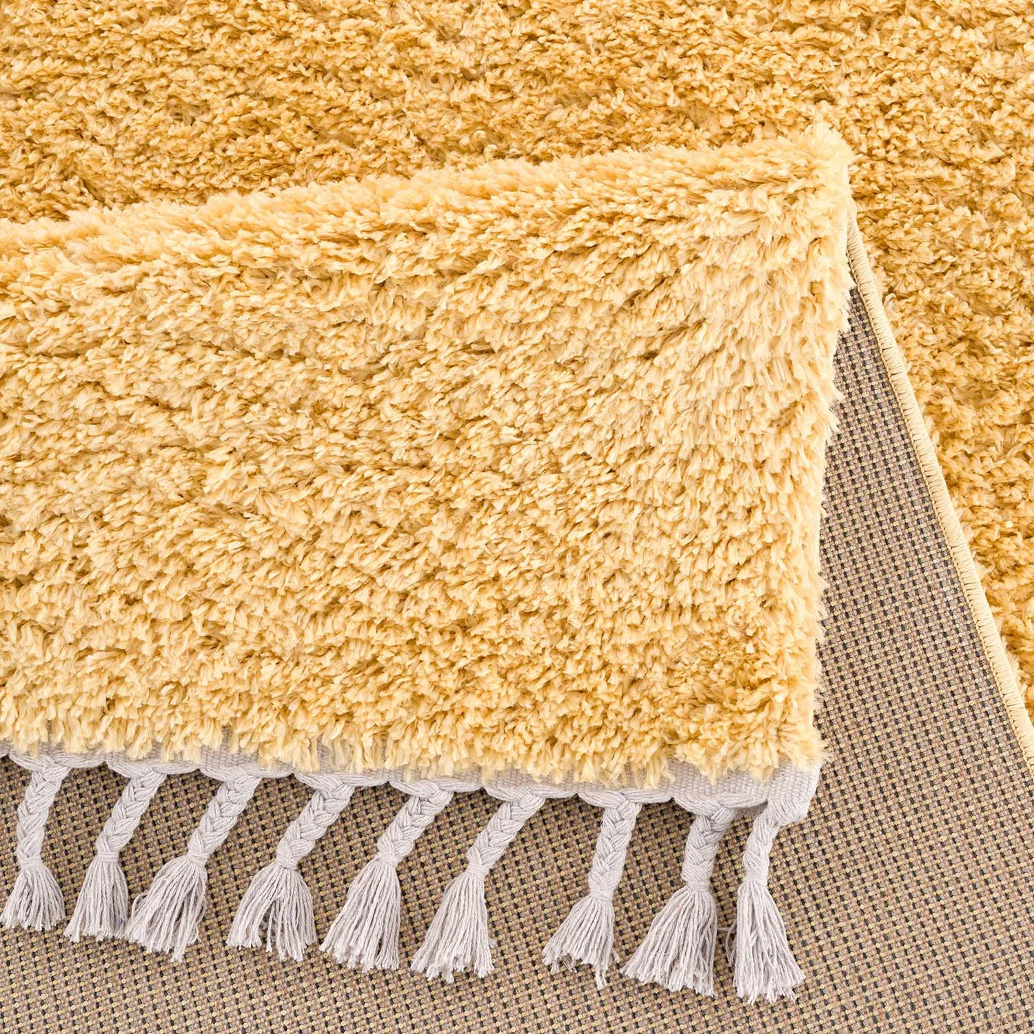 Tapis à poils longs - Cudillero (jaune)