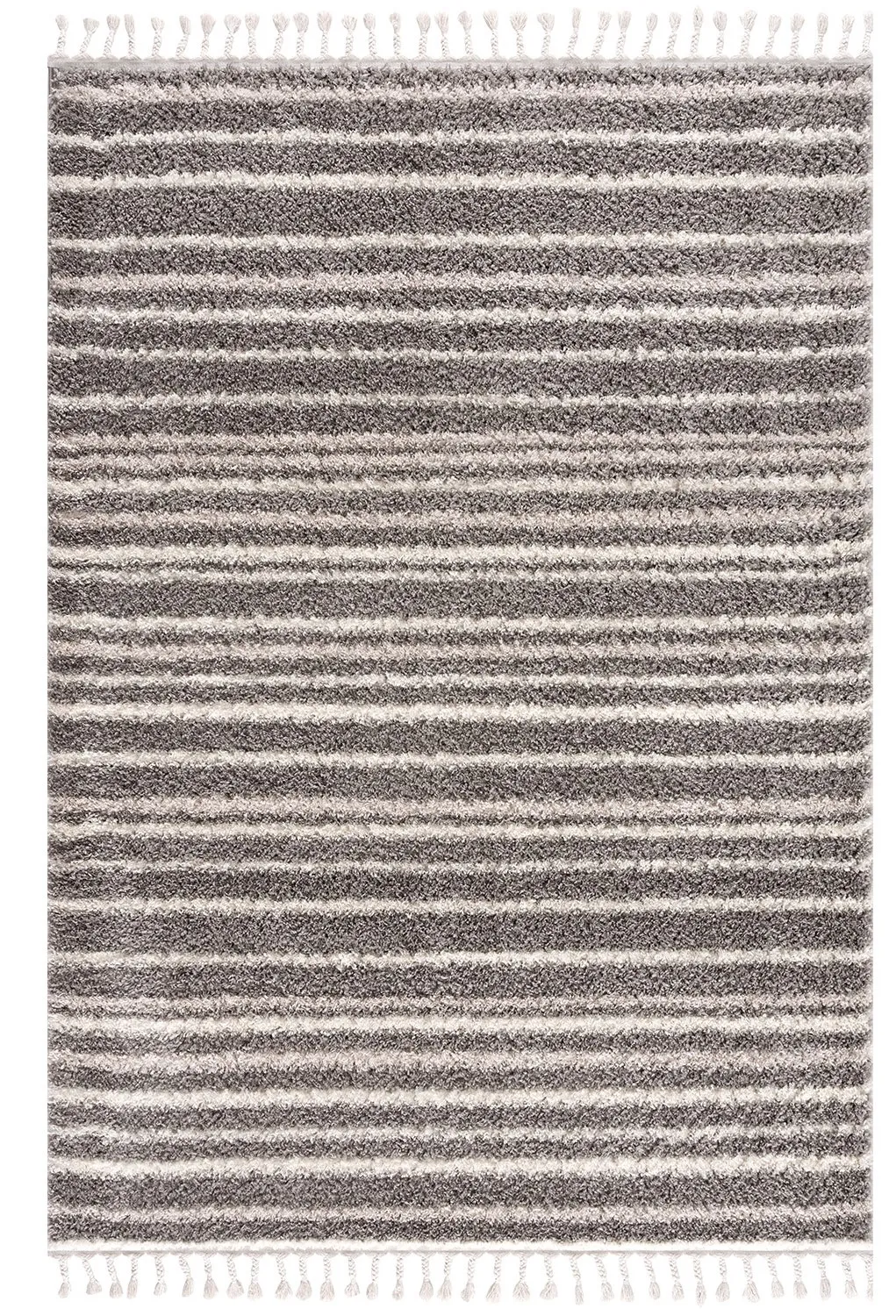 Tapis à poils longs - Manabi (gris)