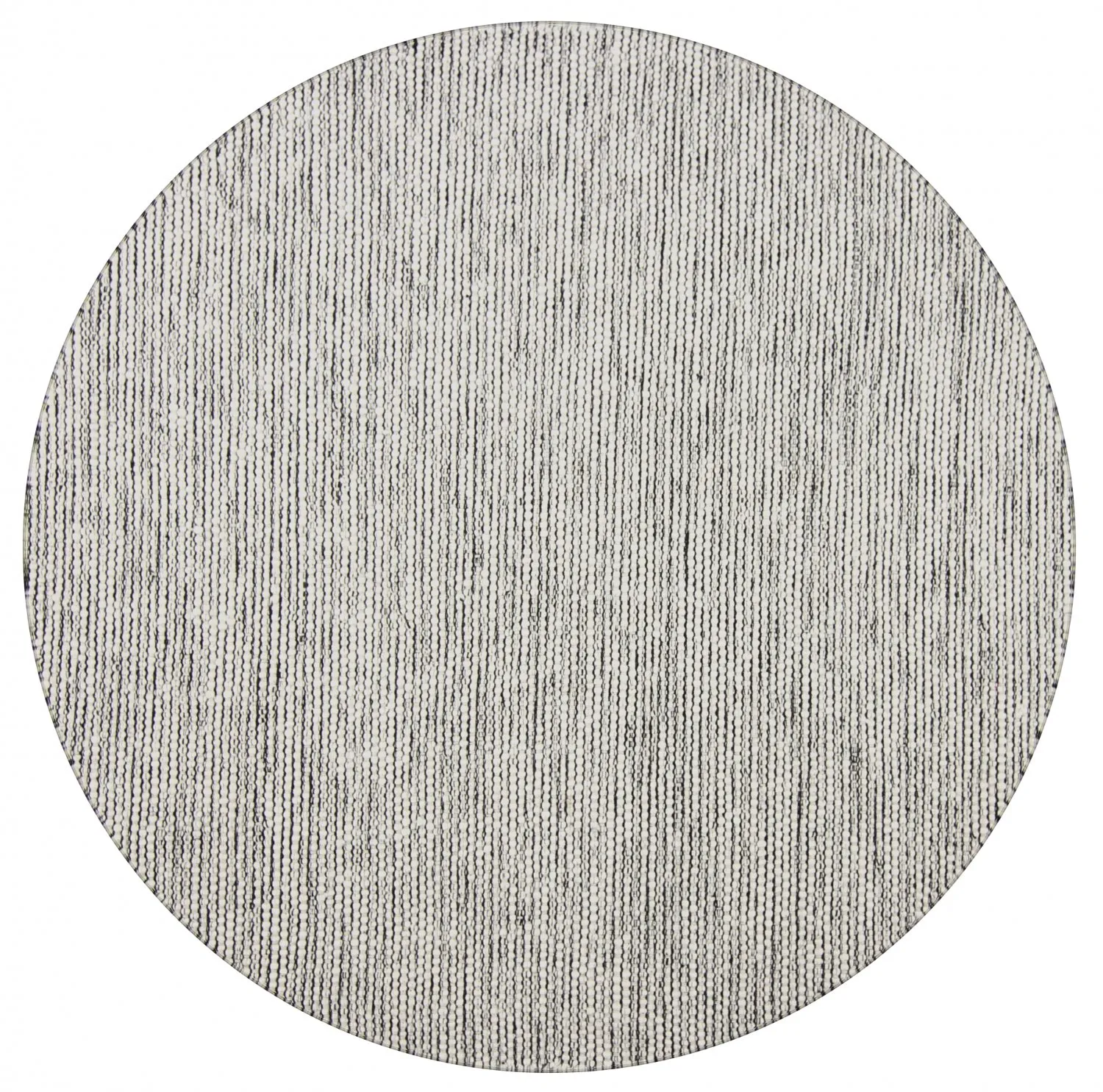Tapis rond - Otago (gris/noir)