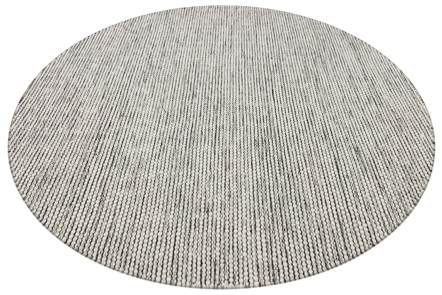 Tapis rond - Otago (gris/noir)