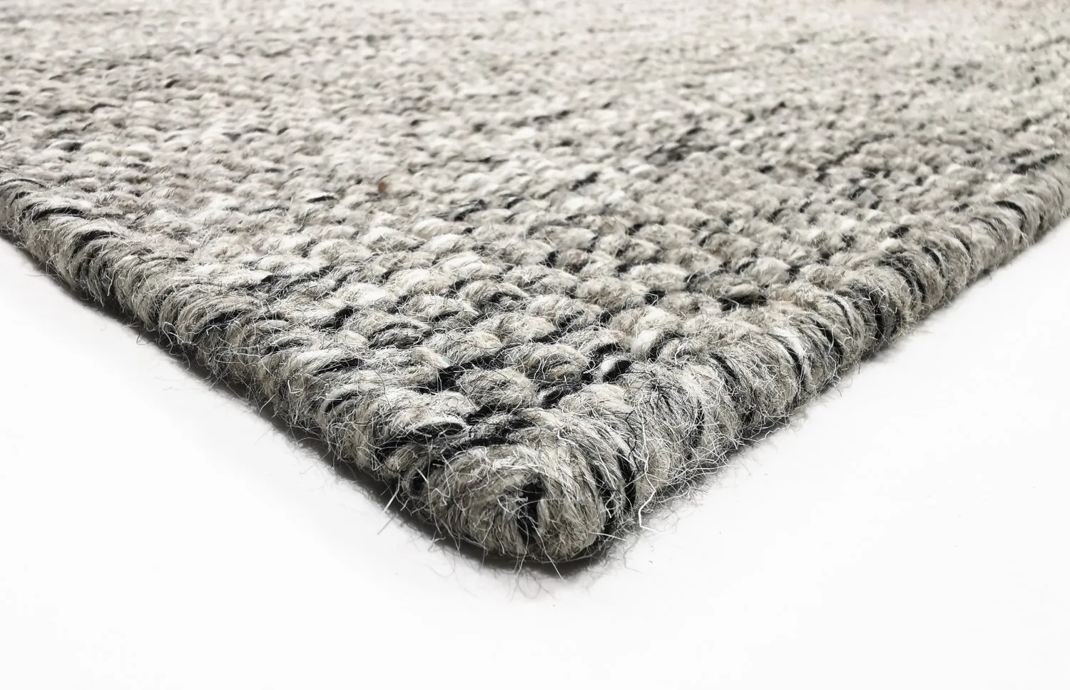 Tapis en laine - Otago (gris/noir)