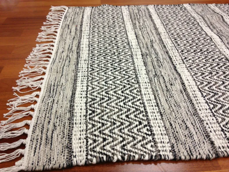 Tapis chiffons de Strehög of Sweden - Havtorn (gris)