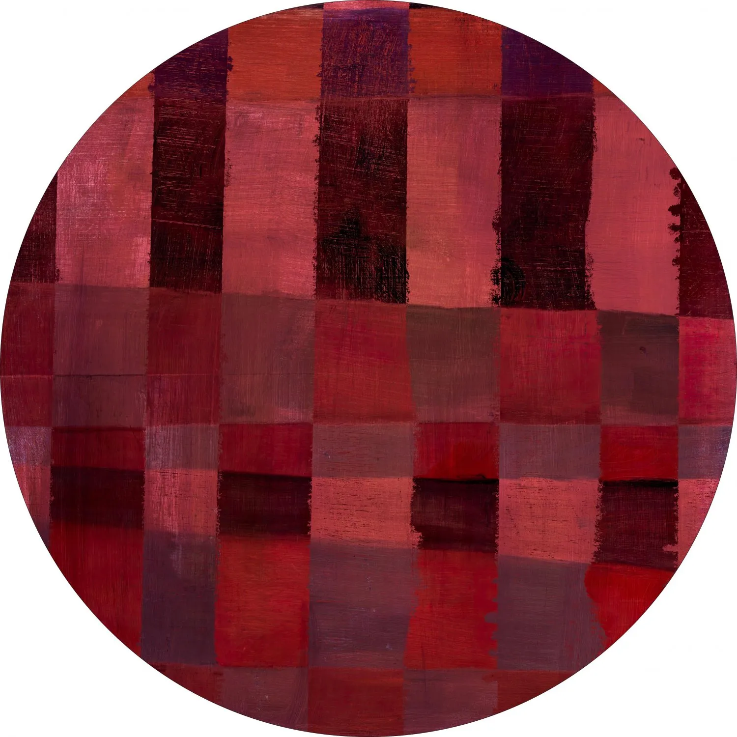 Tapis rond - Samadet (rouge)