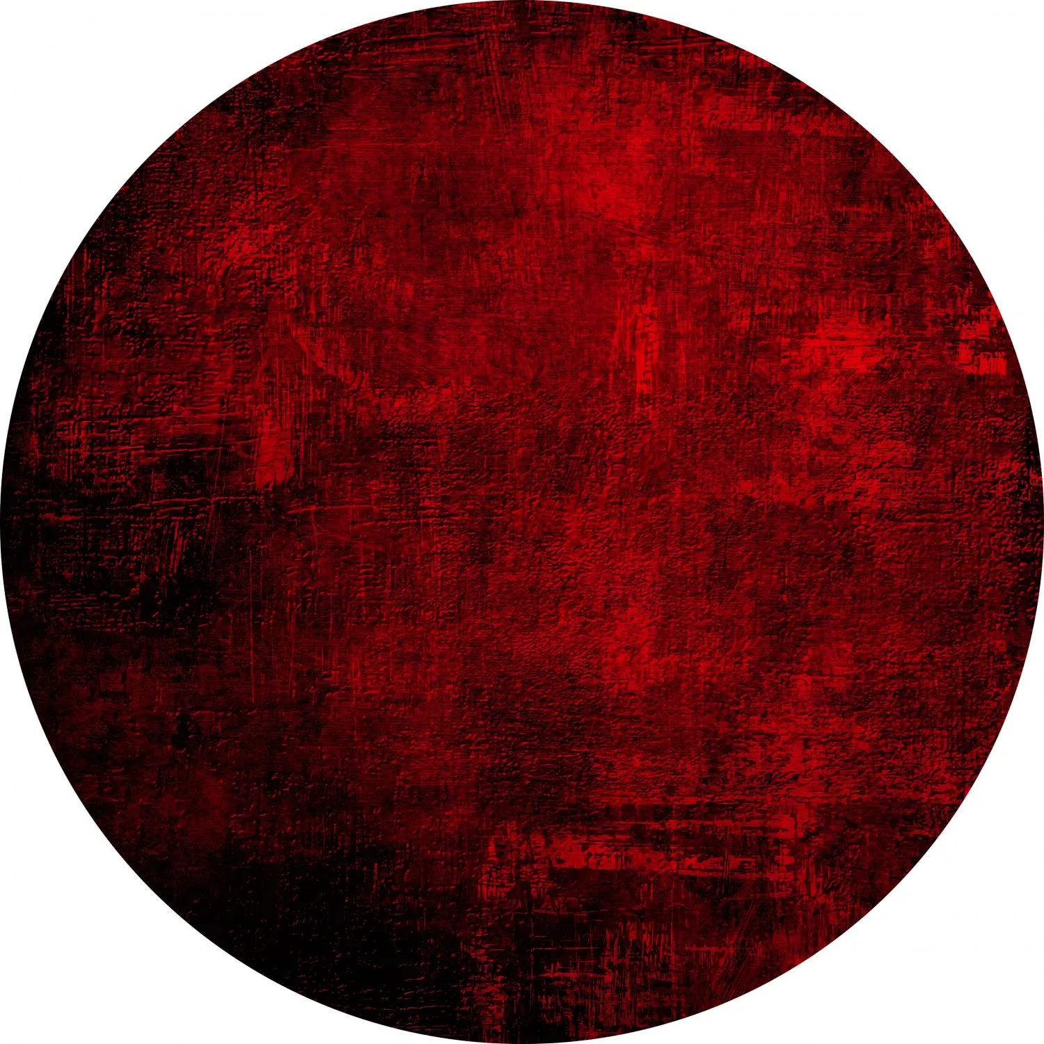 Tapis rond - Frome (rouge)